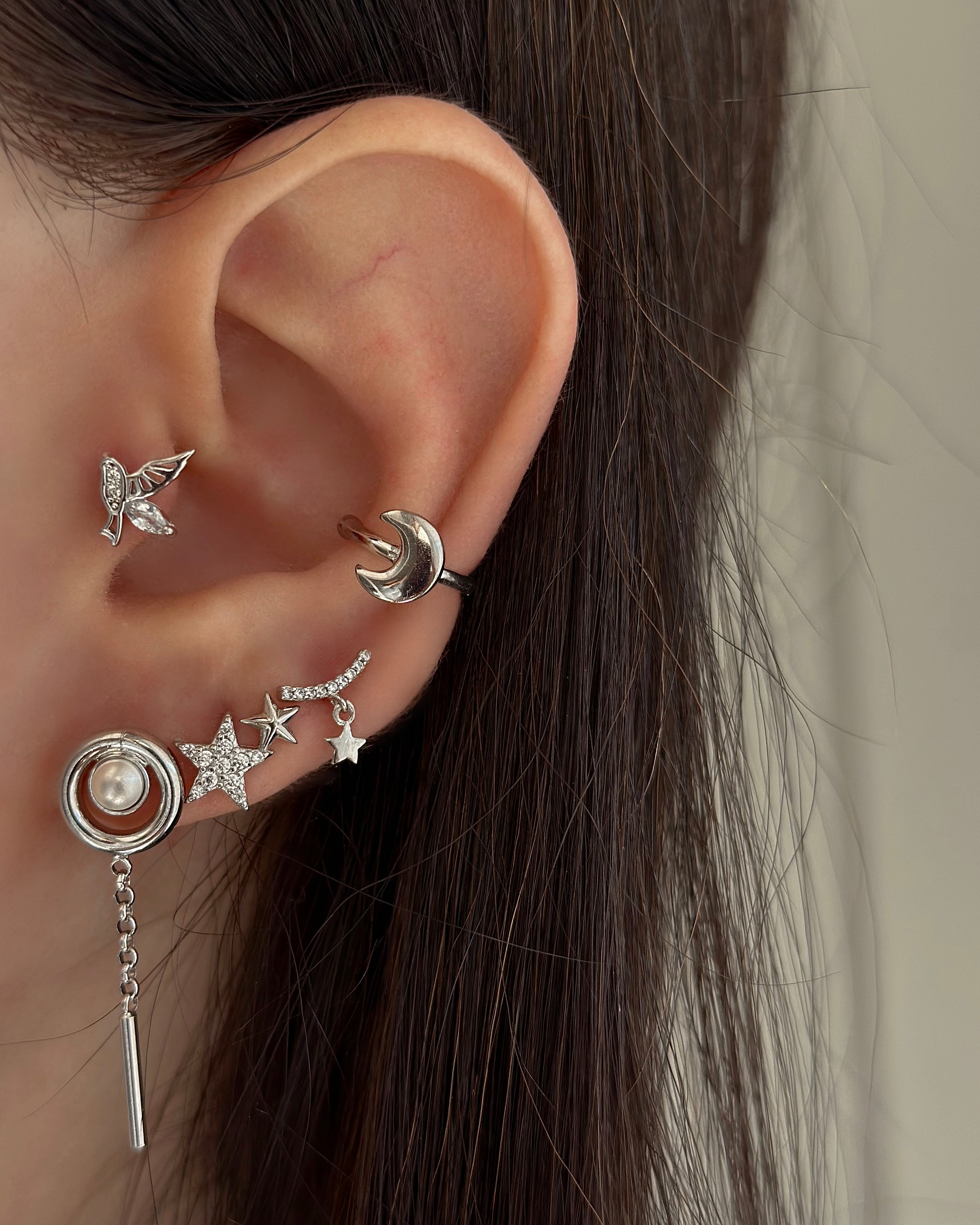 Markiz Taşlı Kuş Piercing