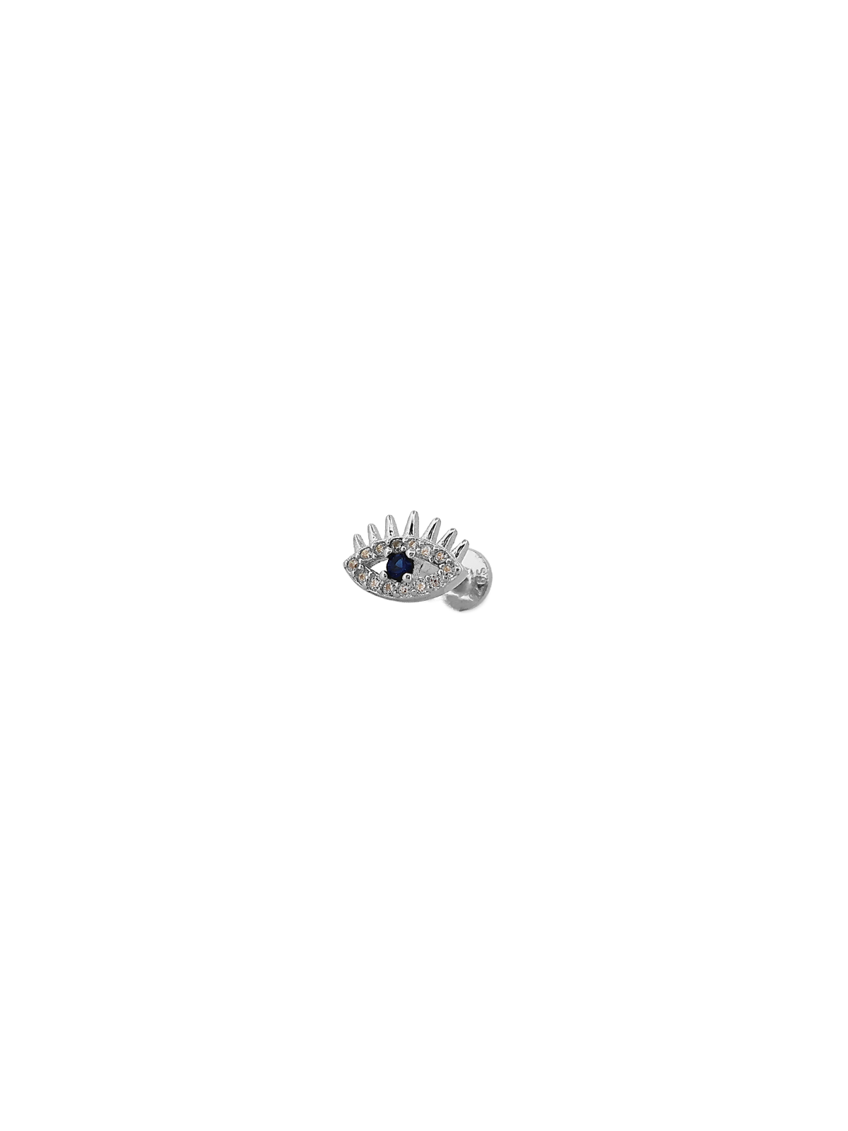 Lacivert Kirpikli Göz Piercing