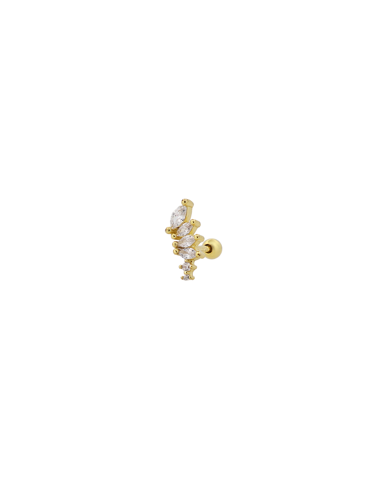Mini Taşlı Süzme Markiz Taş Piercing