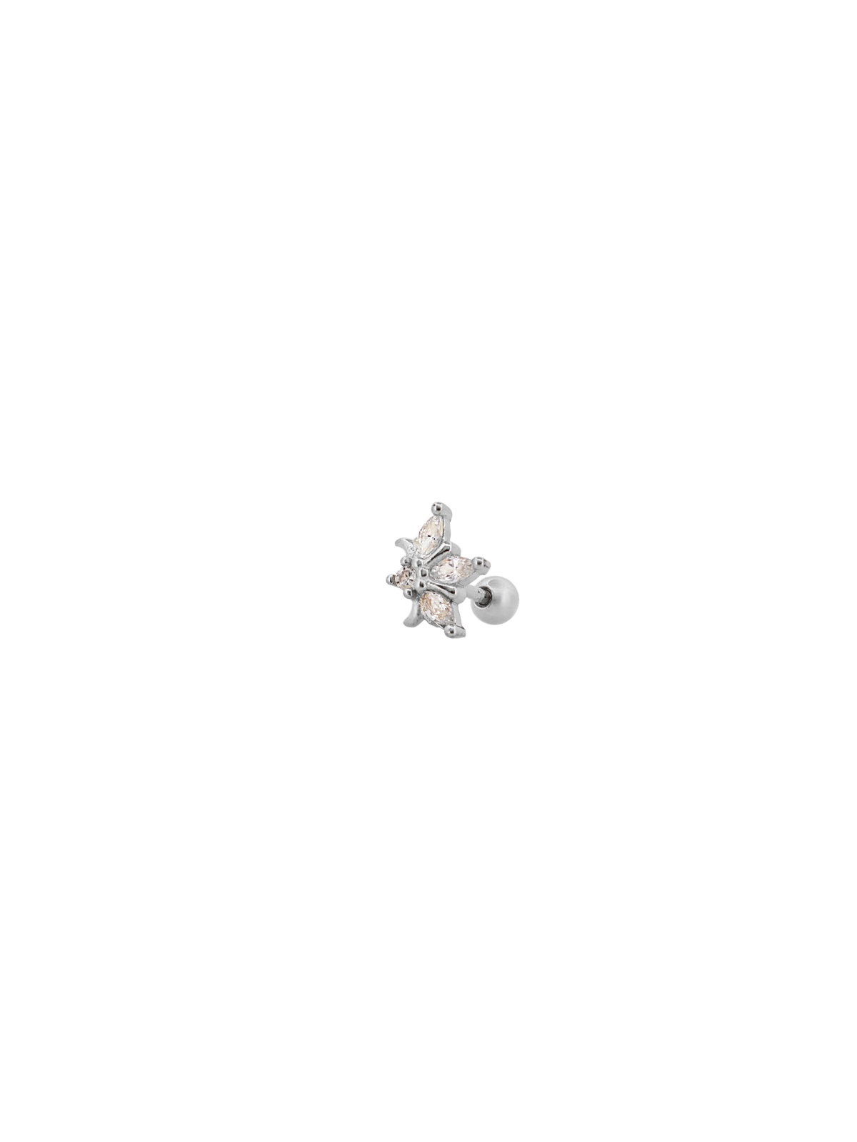Orta Taşlı Yarım Lotus Piercing