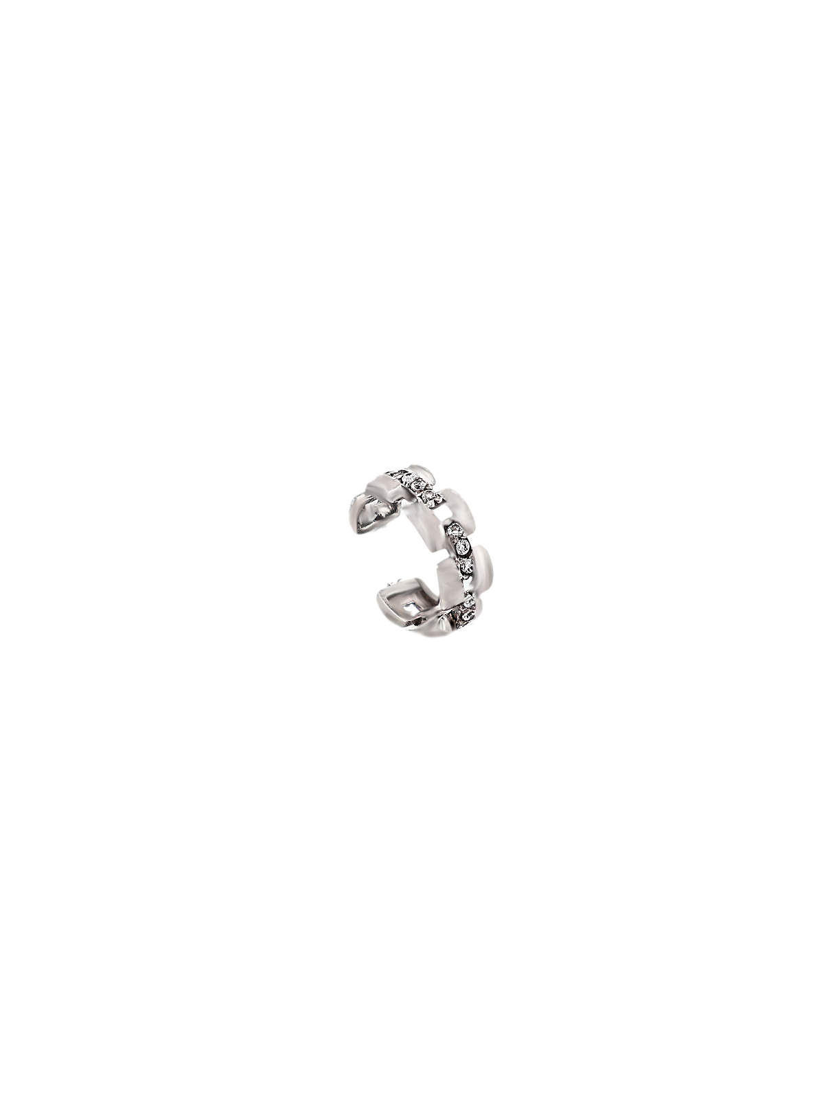 Sıra Taşlı Zincir Ear Cuff