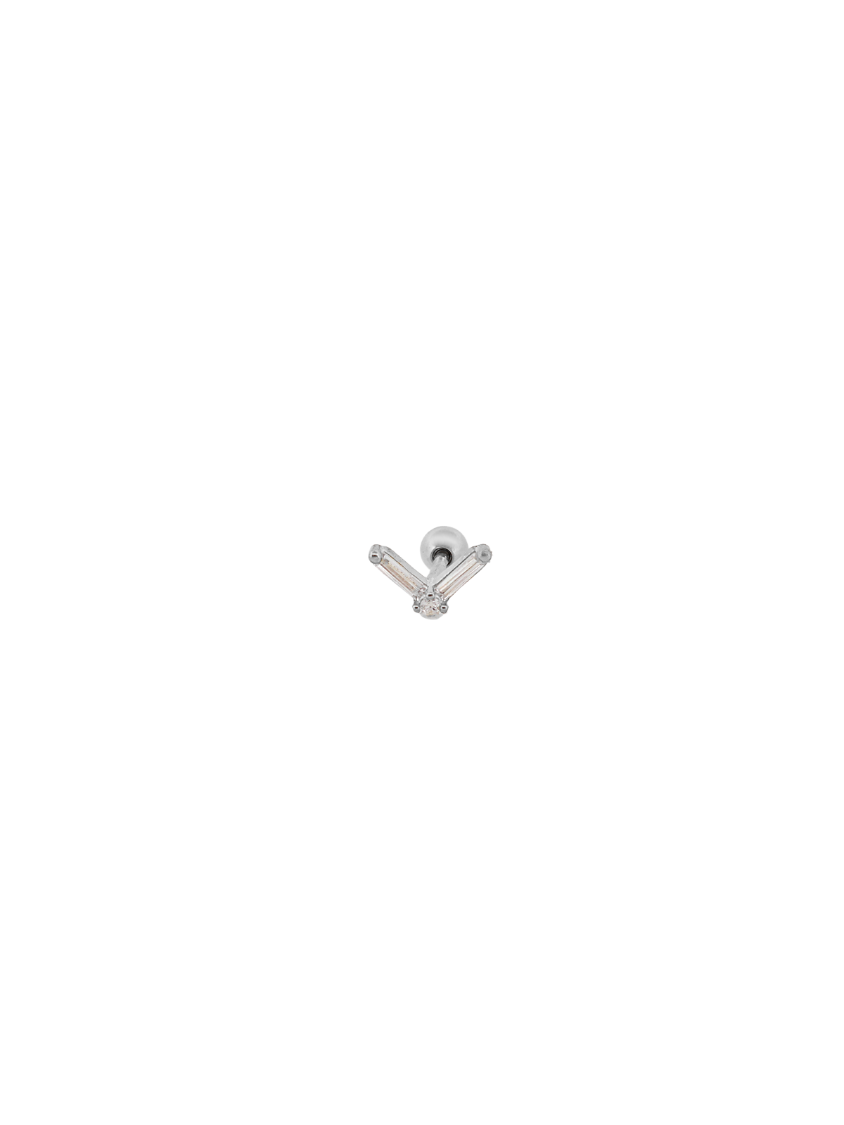 Orta Taşlı V Baget Piercing