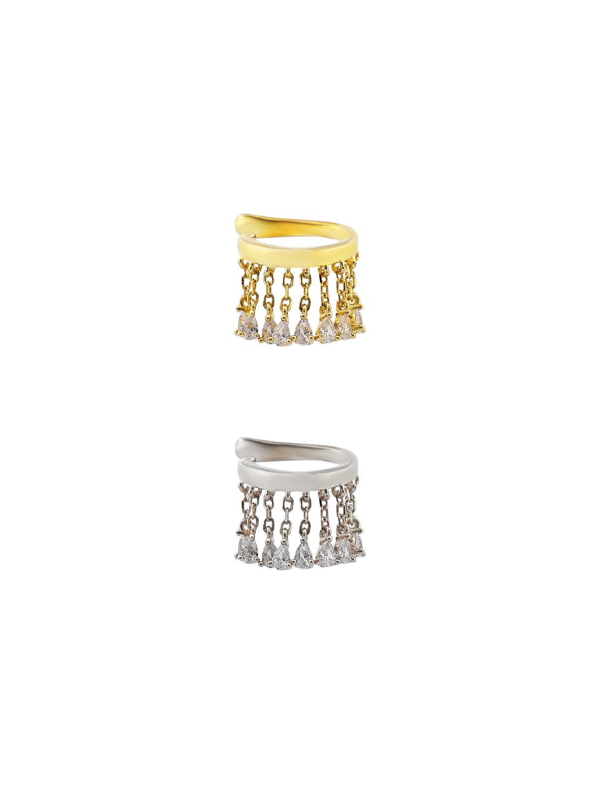 Damla Taş Püskül Sallantılı Ear cuff