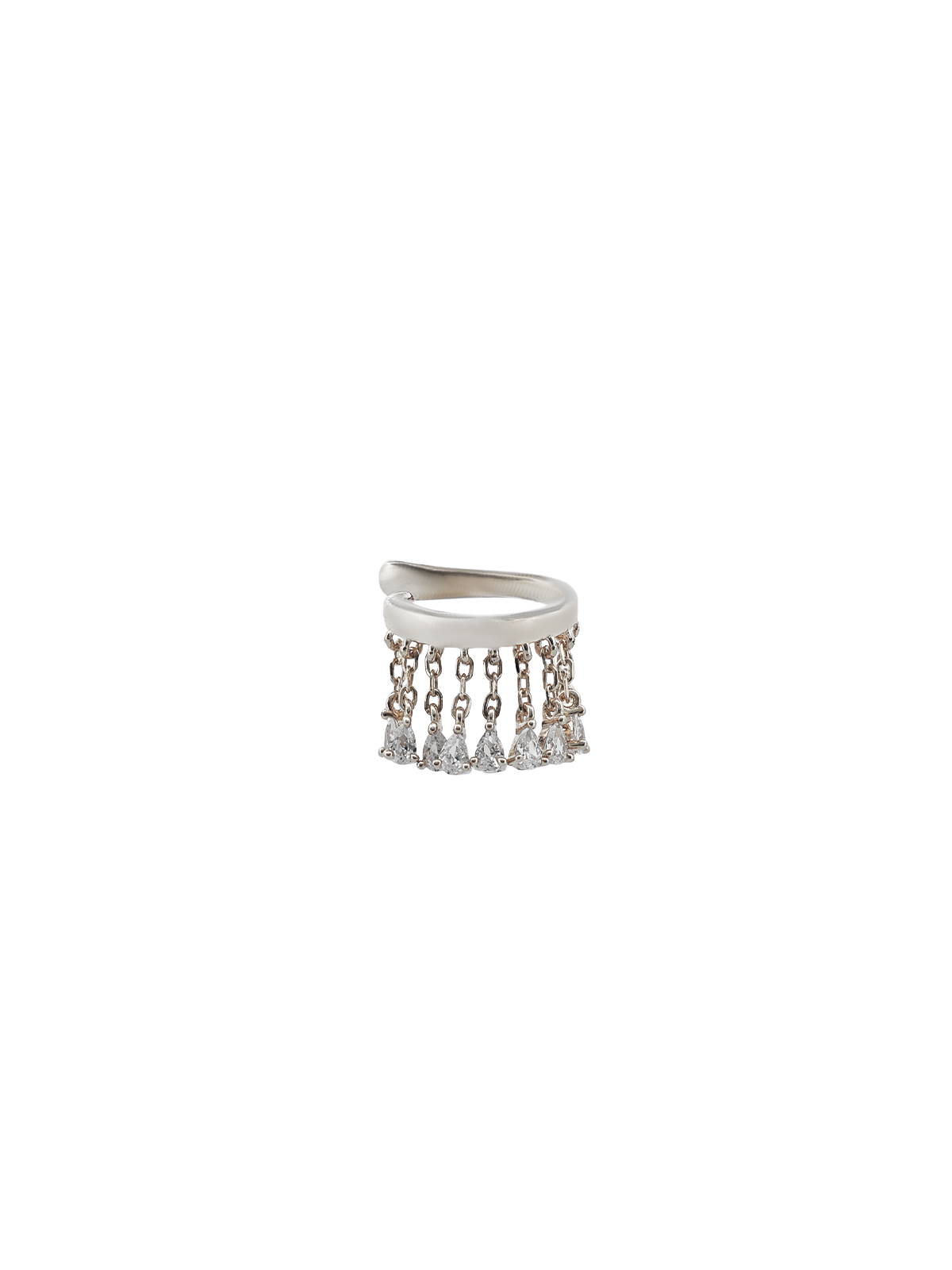 Damla Taş Püskül Sallantılı Ear cuff