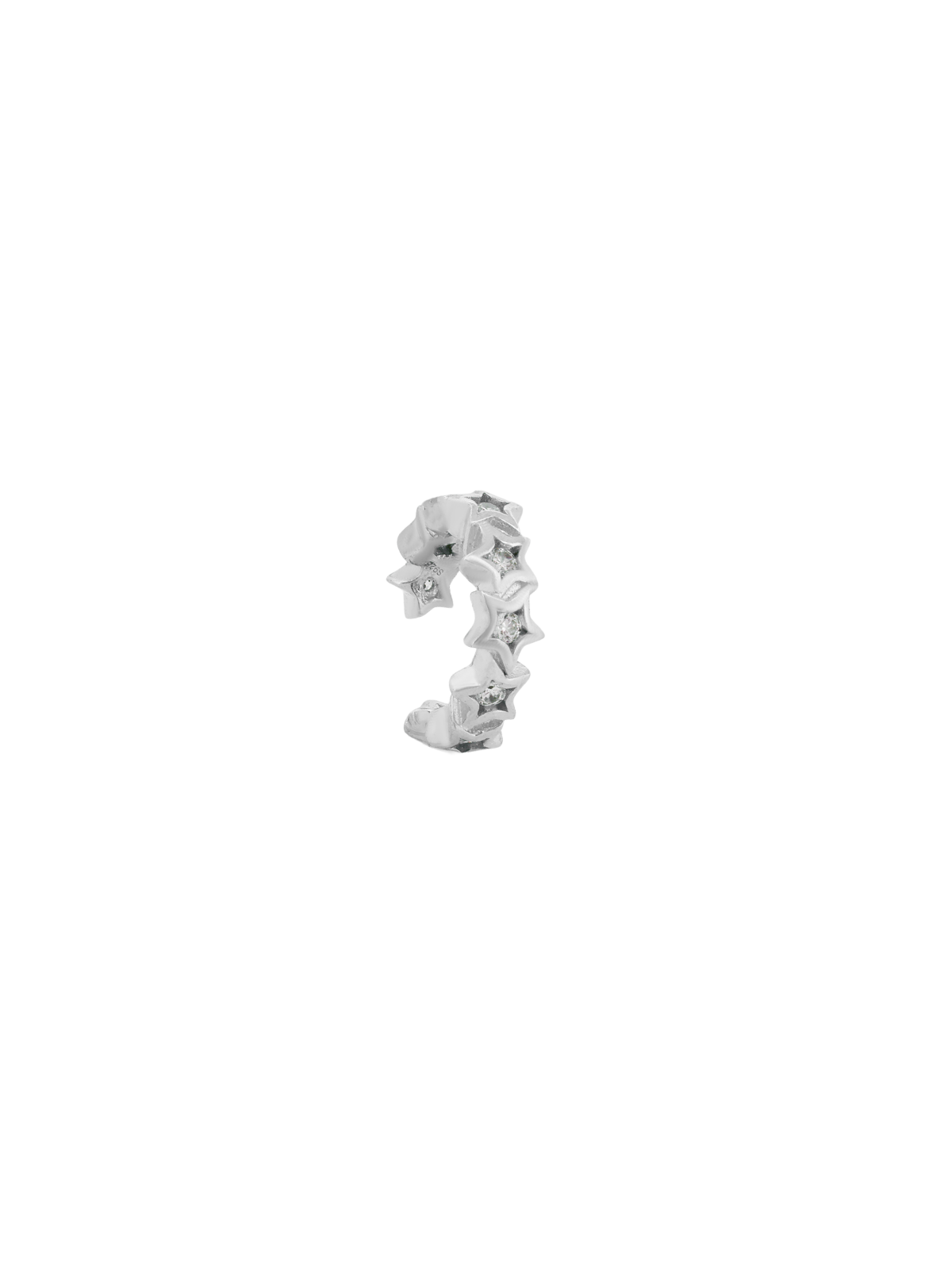 Orta Taşlı Sıra Yıldız Ear Cuff