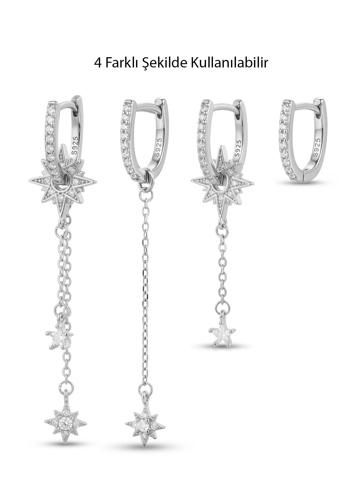 Soleil Celestial Drop Tek Halka Küpe