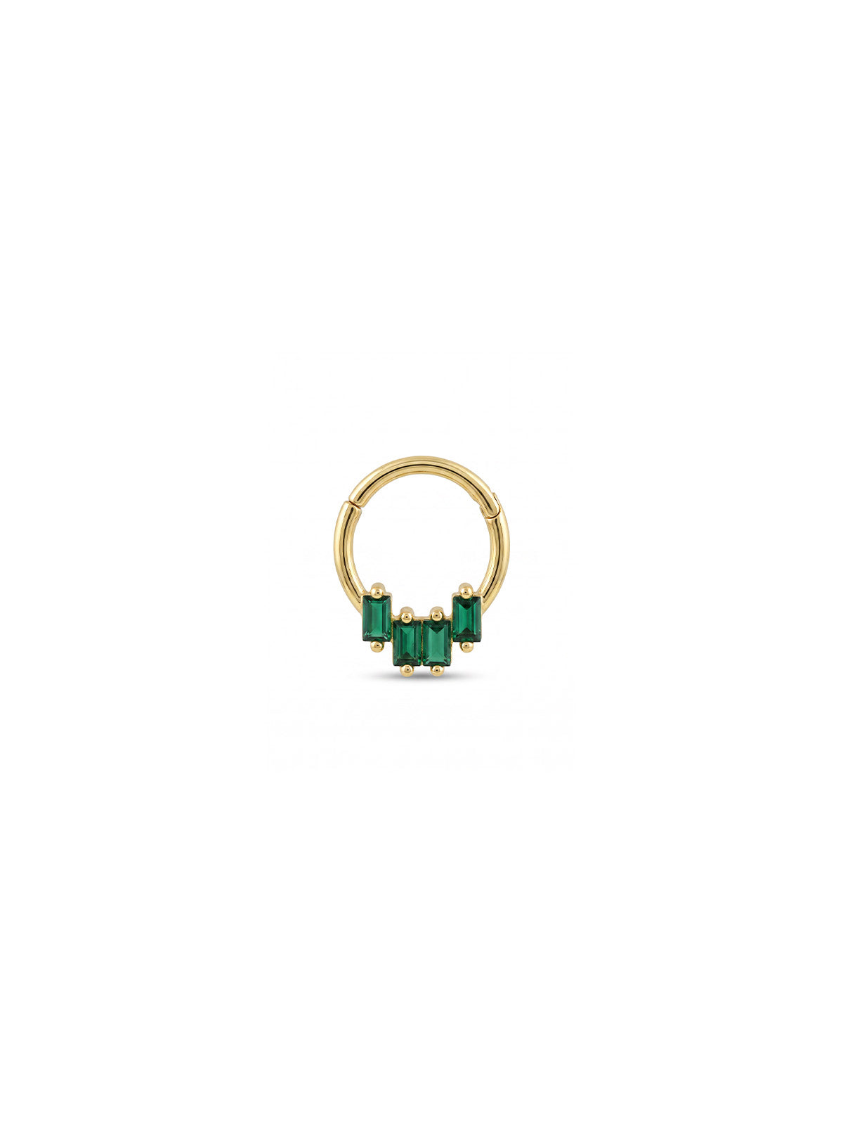 Soleil Emerald Crown Daith Halka Piercing