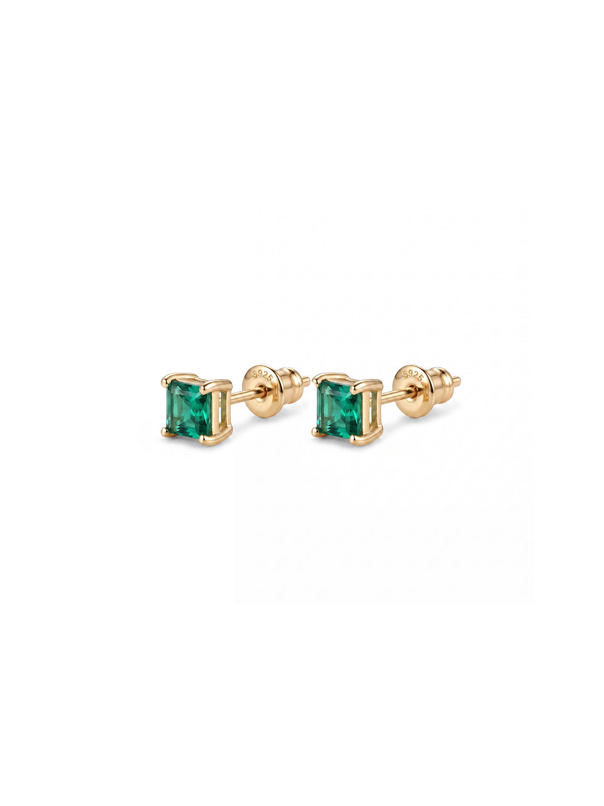 Soleil Emerald Cut Küpe
