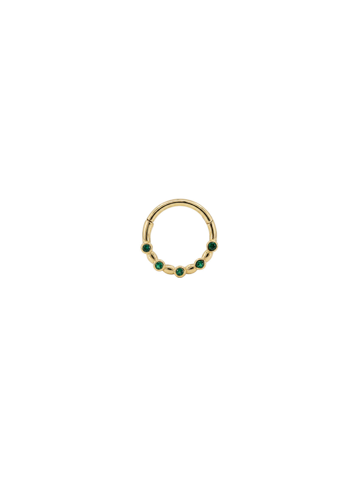 Soleil Emerald Dot Daith Halka Piercing
