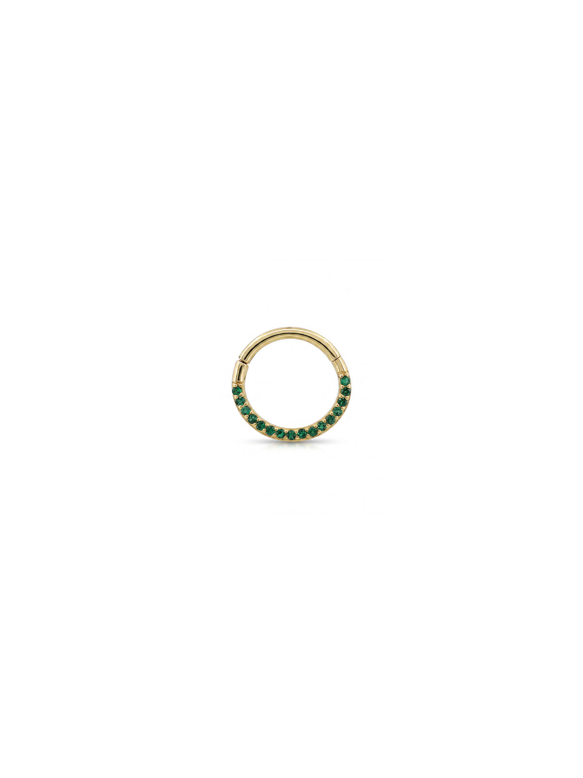 Soleil Emerald Halo Daith Halka Piercing