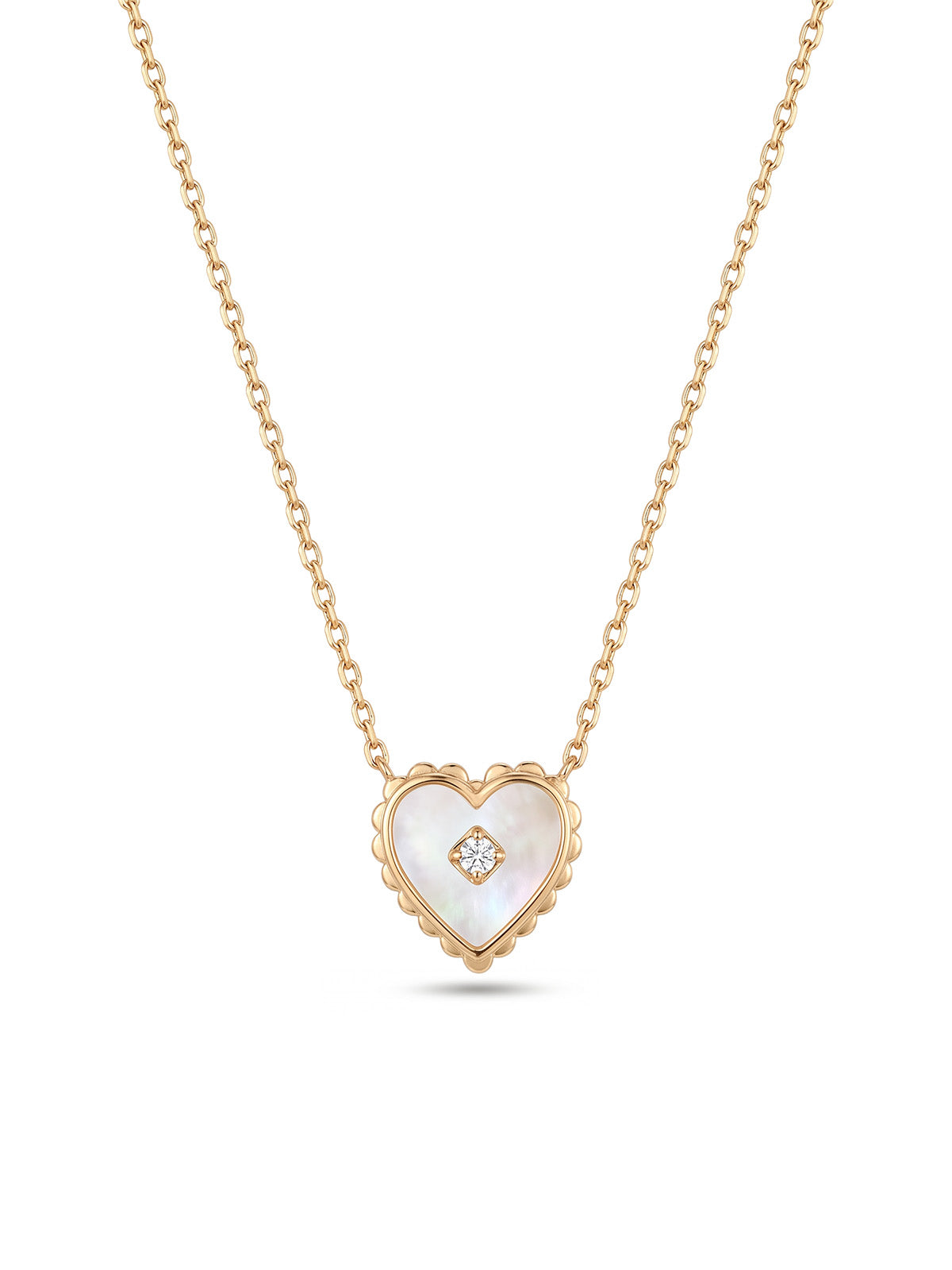 Soleil Ivory Heart Kolye