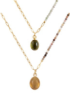 Soleil Tourmaline Muse Kolye