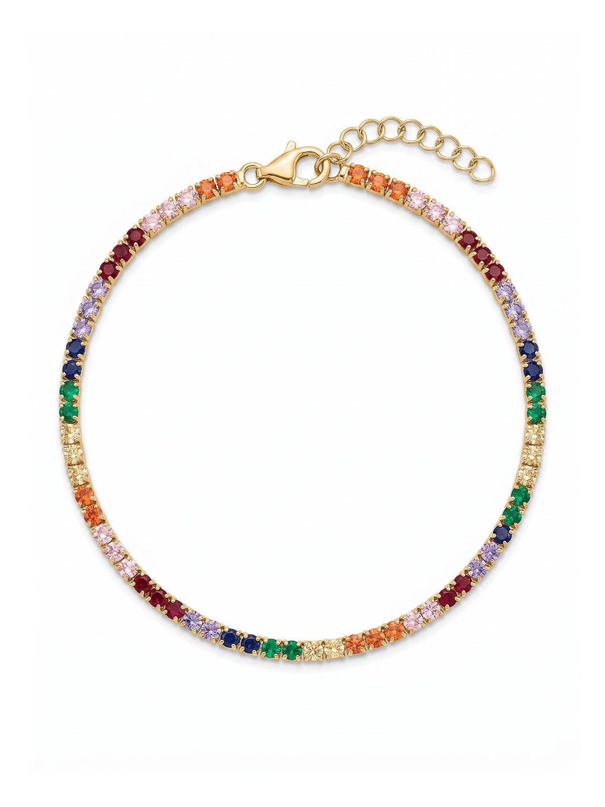Soleil Rainbow Tennis Bileklik