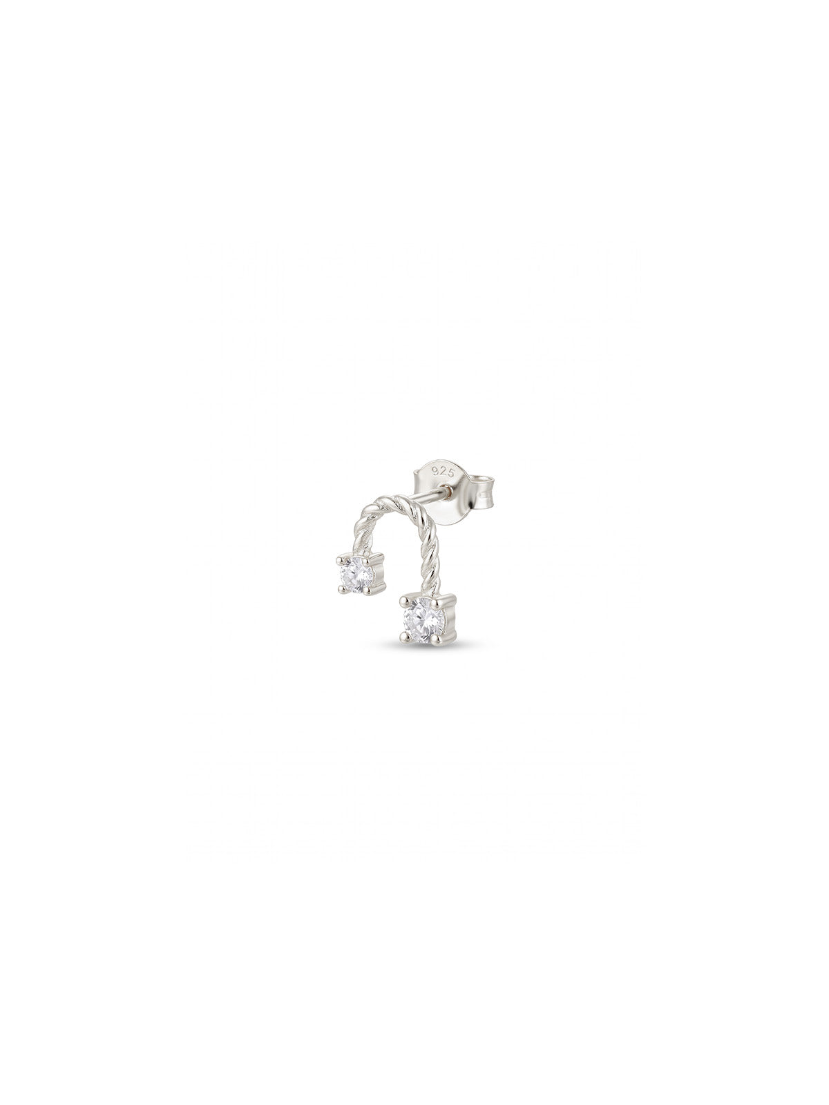 Soleil Twisted Duo Tek Küpe