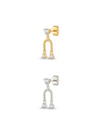Soleil Twisted Trio Tek Küpe