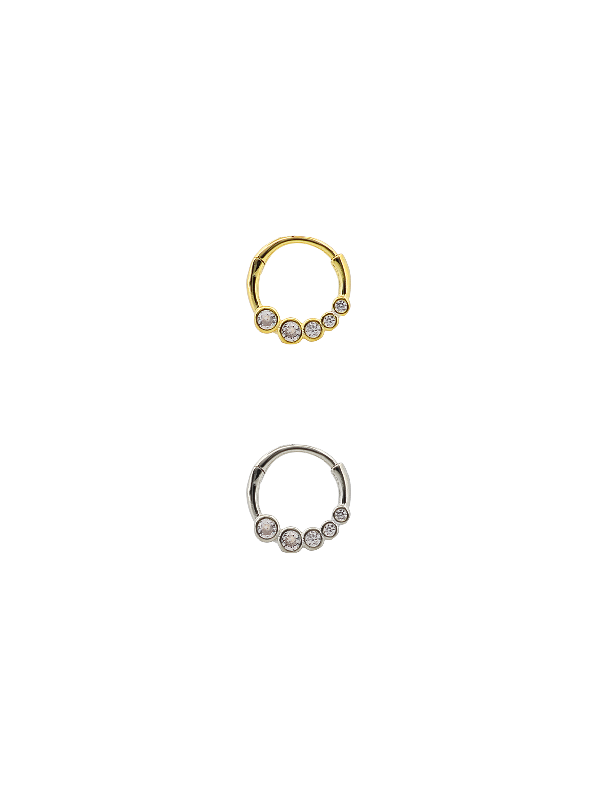 Süzme Sıvama Beş Taş Daith Halka Piercing