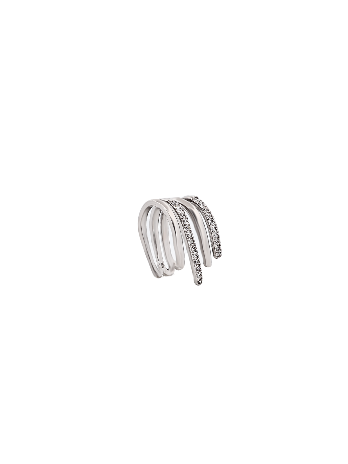 İkisi Taşlı Dört Kol Ataç Ear Cuff