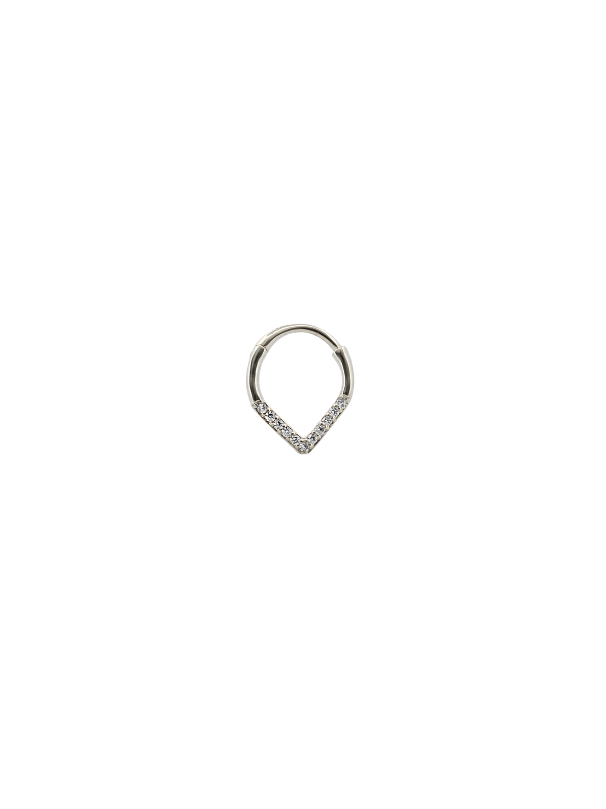V Form Sıra Taş Daith Halka Piercing