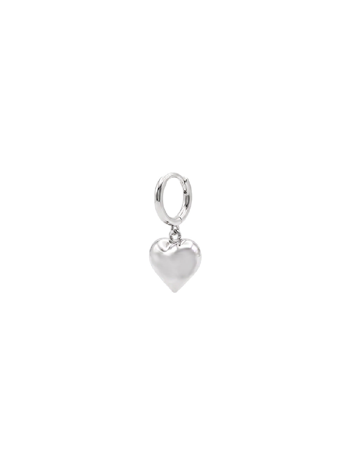 Soleil Heart Drop Tek Halka Küpe